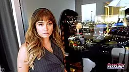 Petite Busty Gypsy Pamela Morrison Teases Twat Before Devouring Thick Cock Deep!