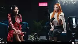 Redhead turns Asian babe into obedient fuckdoll slave instantly