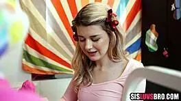 horny petite blonde virgin masturbates with dildo pov first time skinny solo