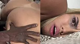 black stud pounds latina teen with huge cock doggystyle