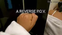 marina gold cums real hard from reverse pov shower anal gape and face fuck