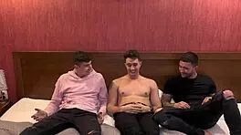 petite redhead chloe gagged by three monster cocks in wild gangbang