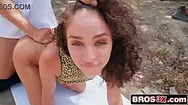 petite latina screams on trail taking stranger's big cock deep 😩🍆