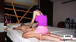 skinny thai milf beam's big boobs shine in erotic massage tease