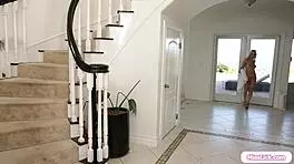 milf unexpectedly catches young woman masturbating intimately