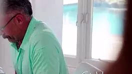 pretty wife's young lover gives ultimate footjob fetish tease