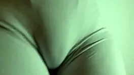 latina teen in tight leggings teases hairy big pussy like a naughty bitch