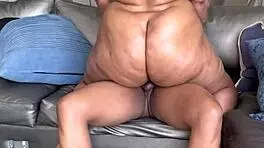 horny ebony milf rides delivery guy's monster black cock