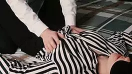 Sensual Business Babe Nipple Lick and Boob Suck Closeup