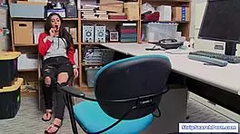 security nails brunette shoplifter teen 😈👮