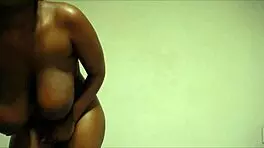 shaking my huge ass while fucking my wet pussy so deep