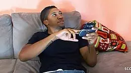 two ebony babes swap big black cocks in wild orgy bang