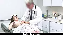 michelle anthony's abdominal pain turns into shy nurse bending for big cock doctor bangs