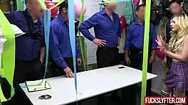 Minxx marley caught shoplifting again takes big cock doggystyle cowgirl and missionary creampie