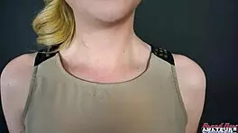 petite blonde keyton sucks cock then takes deep wet pussy pounding