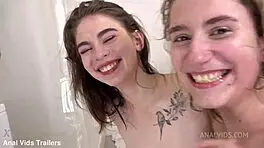Bella tornado and anastasia mistress endure dry hard anal face fucking ass to mouth gaping from monster cock