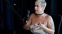 blonde joana strips for sensual massage after regretful all-night date