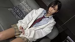 Japanese beauty Serika toys in uniform cosplay