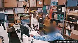 WHAT IF I BEND OVER FOR YOU, OFFICER? Horny shoplifter fucked hard!