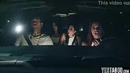 i'm sorry but this redhead milf gets pounded hard in wild foursome orgy