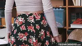 WHAT IF I BEND OVER FOR YOU, OFFICER? Horny shoplifter fucked hard!