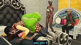 Bound Desi Pair Fucks Passionately for Cash