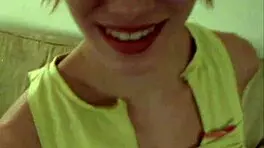 Sandi rose teases pantyhose then deepthroats huge cock like a pro 😘👄