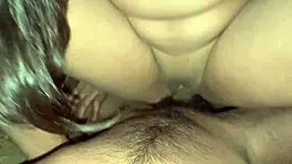 hot girlfriend's big boobs bounce in jungle hardcore fuck