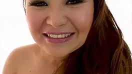 Kita zen petite asian swallows huge messy facial