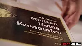 kinky big dick dad homeschooling teen aria valencia starts with rough blowjob