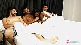 Petite 18 year old black latina corrupted with facial cumshots