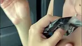 Cutie walks store panty-free then bends for creampie pounding 😏🍑