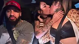 Rideshare babe sucks tiny hard tits till backseat cum explosion 🚗💦