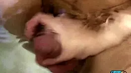 he creampied her tight pussy then she sucked his super fat cock after dinner