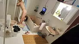 spy cam catches me wildly masturbating with dildo in steamy bath 🛁💦😈