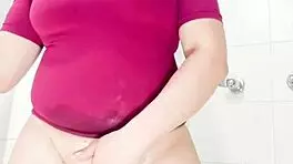 Swinger Wife Preps Juicy Pussy for Stranger Fuck in Bathroom