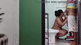 we're in the bathroom for this wild interracial group orgy with curvy wives