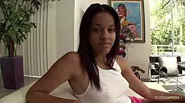 yo asian teen's messy pov blowjob facial cumshot big cock riding cowgirl fixes her money woes 💦🍆