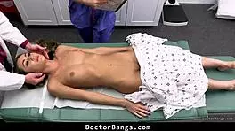 mackenzie mace bent over for doctor's big cock doggystyle in office with shy nurse watching