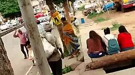 what if sexy indian flashes blue panties in crowded public spot?