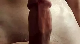 WOW French Amateur Strokes Monster Cock to Explosive Cumshot Facial Frenzy!