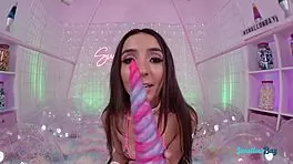 sweet petite brunette moans as big cock stretches her tight pussy pov 😩💦🍆