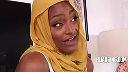 pretty arab teen in hijab signs intense contract for her freedom deal