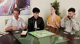 Game night explodes into wild free use pussy pounding frenzy