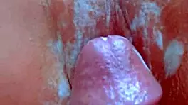 Desi college girl's shaved pussy rubbed to orgasm with creampie finish