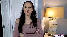 hey raven lane 😍 deepthroats that monster cock then masturbates wildly 🔥💦