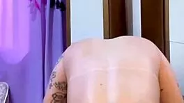 Latina Wife Lingerie Tease Plays With Tight Ass