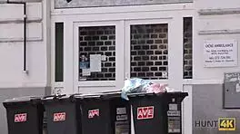 Hot tourist fingered and fucked hard for cash by stranger