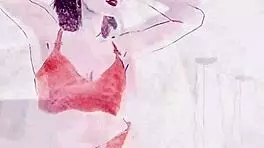 beautiful indian angel constance strips sensually