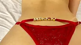 skinny brazilian babe takes hard pussy pounding in sheer red outfit complete